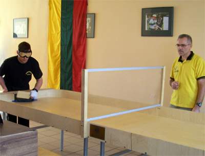 Akl�j� teniso var�ybos. Nuotrauka ir LASF archyvo