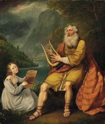 J. R. von LANGER. OSIANO GIESM�. Para�as po iliustracija